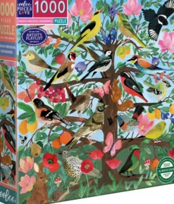 Eeboo - French Medieval Songbirds Puzzle - 1000 Brikker - Puslespil
