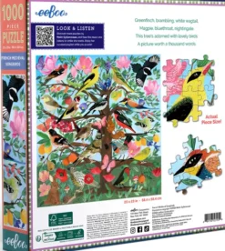 Eeboo - French Medieval Songbirds Puzzle - 1000 Brikker - Puslespil