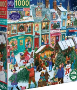Eeboo - Holiday Marketplace Puzzle - 1000 Brikker - Puslespil