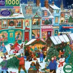 Eeboo - Holiday Marketplace Puzzle - 1000 Brikker - Puslespil