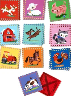 Eeboo - Little Farm - Memory & Matching Game - Huskespil