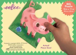 Eeboo - Little Farm - 20 Piece Puzzle - 20 Brikker - Puslespil