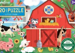 Eeboo - Little Farm - 20 Piece Puzzle - 20 Brikker - Puslespil