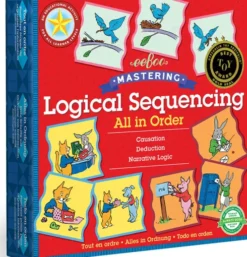 Eeboo - Logik Spil Til Børn - Logisk Rækkefølge - 48 Brikker