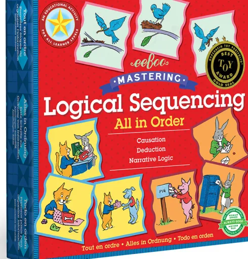 Eeboo - Logik Spil Til Børn - Logisk Rækkefølge - 48 Brikker
