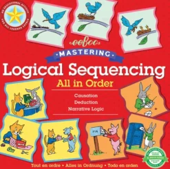 Eeboo - Logik Spil Til Børn - Logisk Rækkefølge - 48 Brikker