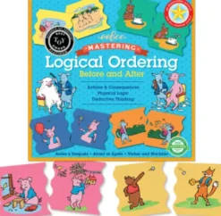 Eeboo - Logik Spil Til Børn - Logisk Rækkefølge - 48 Brikker