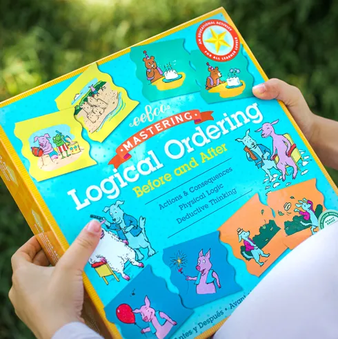 Eeboo - Logik Spil Til Børn - Logisk Rækkefølge - 48 Brikker