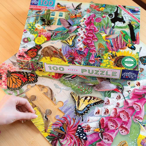 Eeboo - Love Of Pollinators Puzzle - 100 Brikker - Puslespil