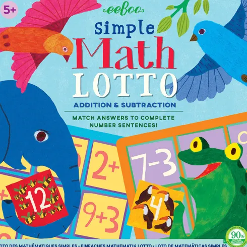 Eeboo - Math Lotto - Matematik Læringsspil
