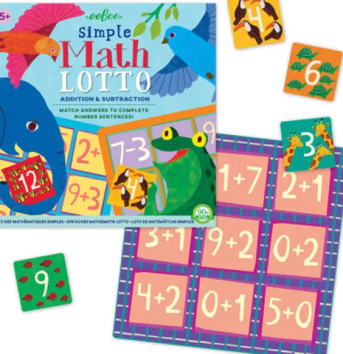 Eeboo - Math Lotto - Matematik Læringsspil