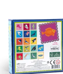 Eeboo - Memory Vendespil - Havet - 36 Kort