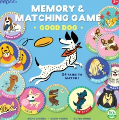 Eeboo - Memory Vendespil - Hunde - 48 Kort