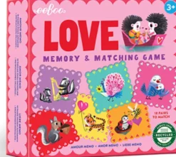 Eeboo - Memory Vendespil - Kærlighed - 36 Kort