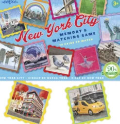 Eeboo - Memory Vendespil - New York City - 36 Kort