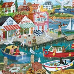 Eeboo - New England Wharf Puzzle - 1000 Brikker - Puslespil