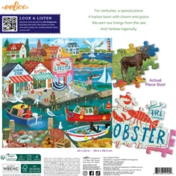 Eeboo - New England Wharf Puzzle - 1000 Brikker - Puslespil
