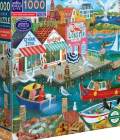 Eeboo - New England Wharf Puzzle - 1000 Brikker - Puslespil