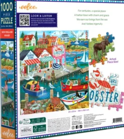 Eeboo - New England Wharf Puzzle - 1000 Brikker - Puslespil