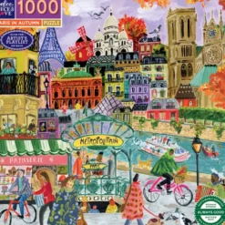 Eeboo - Paris In Autumn Puzzle - 1000 Brikker - Puslespil