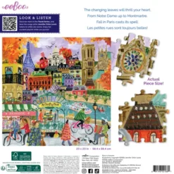 Eeboo - Paris In Autumn Puzzle - 1000 Brikker - Puslespil