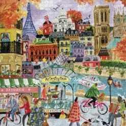 Eeboo - Paris In Autumn Puzzle - 1000 Brikker - Puslespil