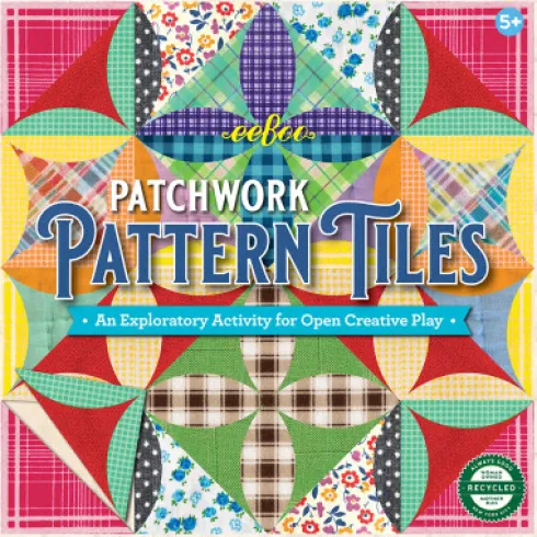 Eeboo - Patchwork Spil - 64 Dobbeltsidede Brikker