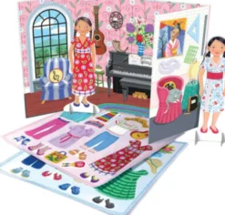 Eeboo - Påklædningsdukker I Papir - Kunstmaler Og Musiker