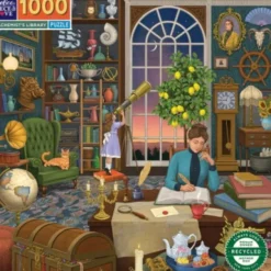 Eeboo Puslespil - Alchemists Library - 1000 Brikker