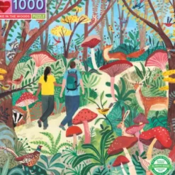 Eeboo Puslespil - 1000 Brikker - Hike In The Woods
