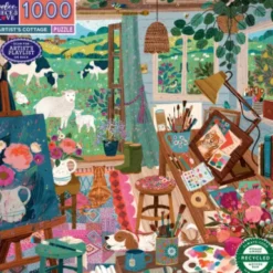 Eeboo Puslespil - 1000 Brikker - Kunstnerens Hytte