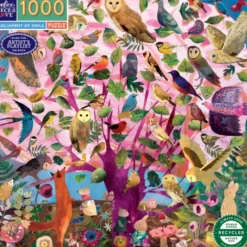 Eeboo Puslespil - 1000 Brikker - Parliament Of Owls