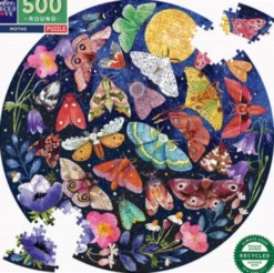 Eeboo Puslespil - 500 Brikker - Rundt - Sommerfugle