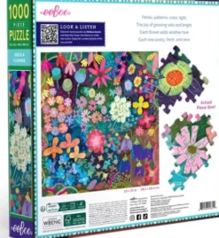 Eeboo - Puslespil - 1000 Brikker - Seeds Og Flowers