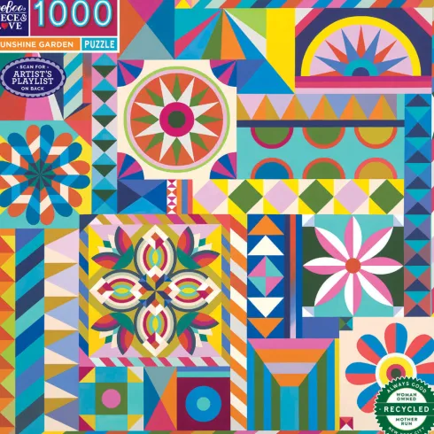 Eeboo Puslespil - 1000 Brikker - Solskinshave