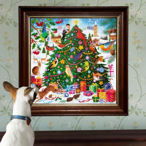 Eeboo Puslespil - Christmas Songbirds - 1000 Brikker