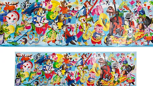 Eeboo Puslespil - Den Lange Musikparade - 36 Brikker