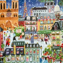 Eeboo Puslespil - Paris Christmas - 1000 Brikker