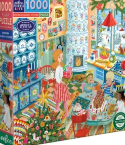 Eeboo Puslespil - Swedish Holiday Kitchen - 1000 Brikker