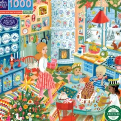 Eeboo Puslespil - Swedish Holiday Kitchen - 1000 Brikker