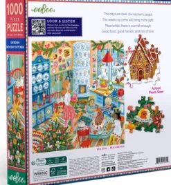 Eeboo Puslespil - Swedish Holiday Kitchen - 1000 Brikker