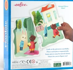 Eeboo - Puslespil Til Børn - Store Brikker - Legeaftale - 10 Brikker