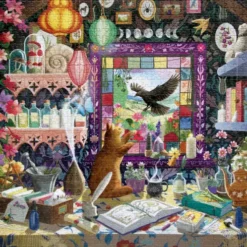Eeboo - Sorcerer's Workshop Puzzle - 1000 Brikker - Puslespil