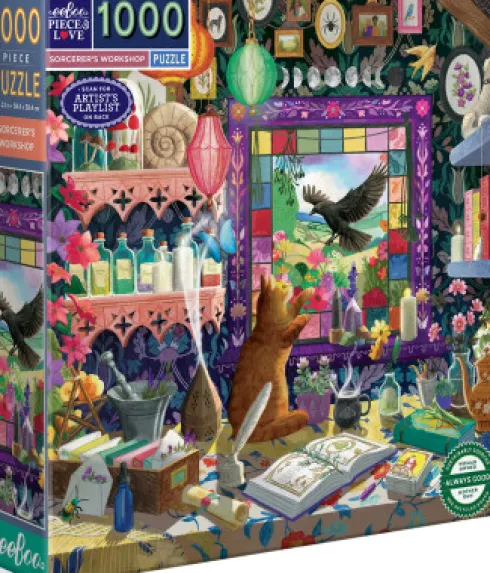 Eeboo - Sorcerer's Workshop Puzzle - 1000 Brikker - Puslespil