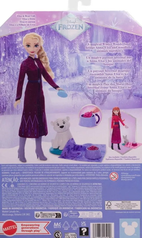 Elsa Dukke Og Baby Bjørn Legesæt - Disney Frost