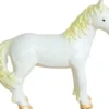Enhjørning Med Nuancer Af Guld - Green Rubber Toys - H 14 CM