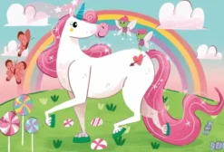 Enhjørning Puslespil - Unicorns - Color - Clementoni - 104 Brikker