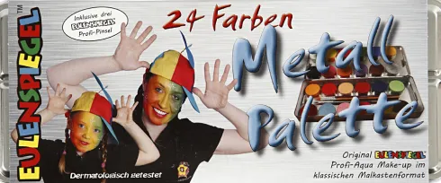 Eulenspiegel Ansigtsmaling - Sminke Palette - 24 Farver