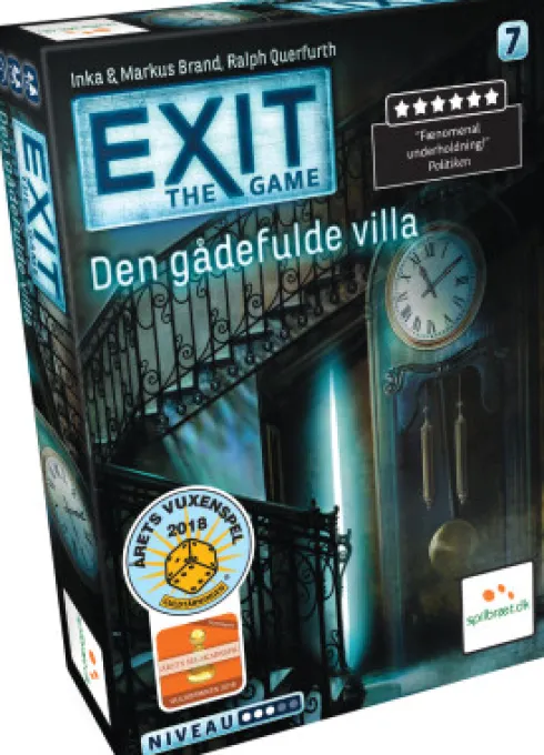 Exit The Game 7 - Den Gådefulde Villa - Dansk - Sværhedsgrad 3