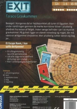 Exit - The Game - Faraos Gravkammer - Escape Room Spil